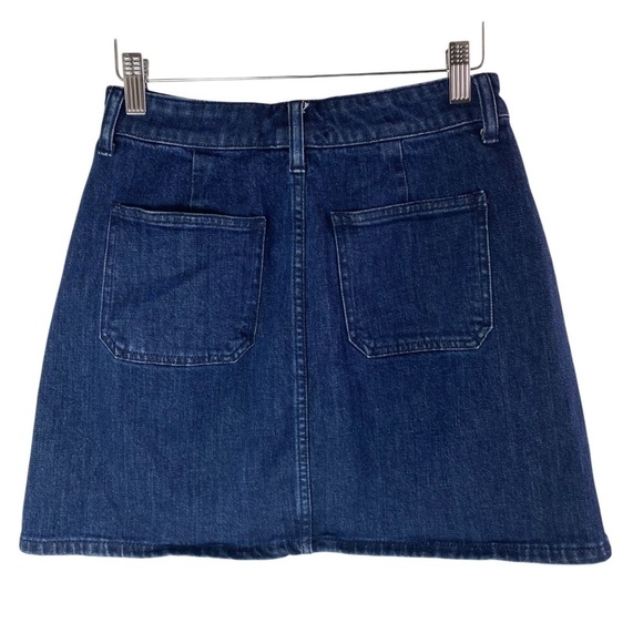 MADEWELL Denim Utility Zip A-Line Mini Skirt Size 25 - Picture 3 of 6